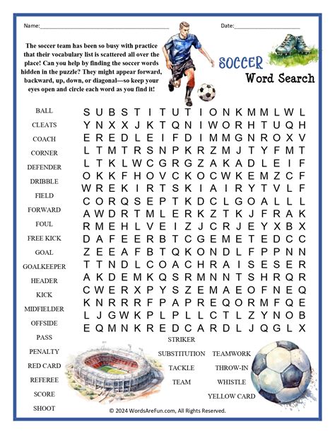 Sports Word Searches