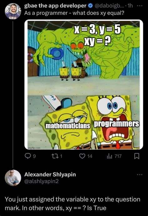 Image result for Programming Memes Assignment Operator