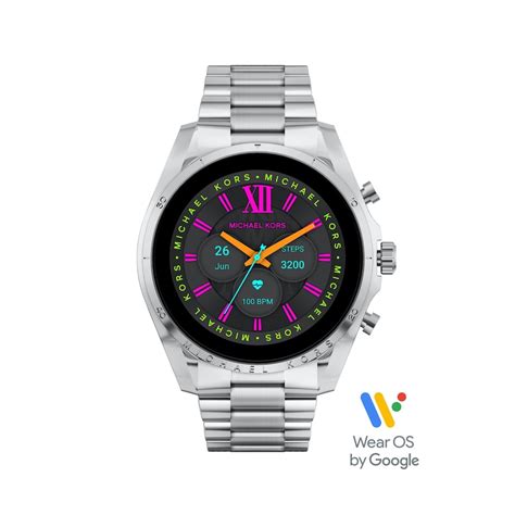 Buy Michael Kors Gen 6 Bradshaw Silver Smartwatch MKT5139 Online at The ...