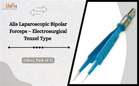 Alis Laparoscopic Bipolar Forceps – Electrosurgical Tenzel Type (Silver ...