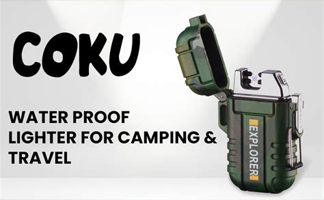 JSTBUY LABEL ABS Waterproof Dual Arc Cigarette Lighter For Men Double ...