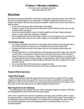 Image result for Evidence Collection Instruction