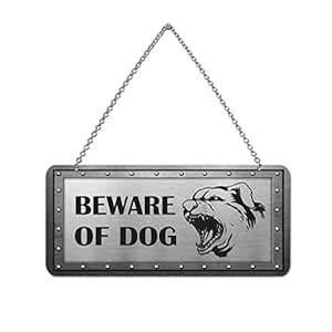 Wildmark Beware of Dog Sign Board Hindi and English Sign Board Double ...