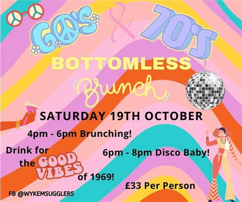 60s & 70s Bottomless Brunch, 76 Portland Road, DT4 9AB Weymouth, United ...