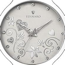 EDINARO Analog Watches For Women Round Studded Dial Watch With ...