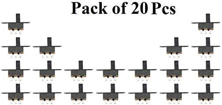 SS12F15 Mini Slide Switch 5mm Knob SPDT ON-Off 3-Pin Vertical Through ...