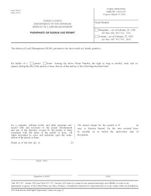 Fillable Online blm BLM Form 3520-2 (February 2007) - Bureau of Land ...