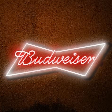 Buy Budweiser Neon Sign Online for your Home Bar - Sparky Neon