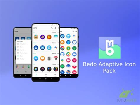 Bedo Adaptive Icon Pack offre oltre 750 icone adattive