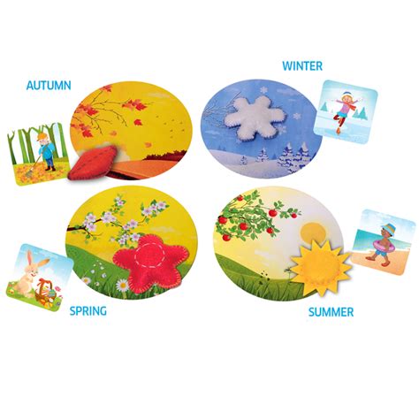 Season Wise- Quick Thinking, Sorting, Preschool Learning Game – Edu Toys