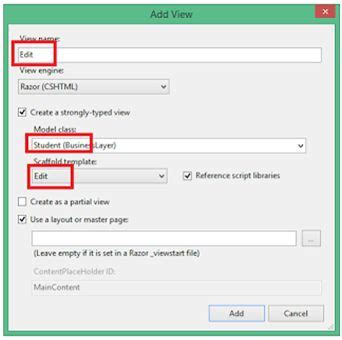 Image result for Edit ASP.NET MVC Viw