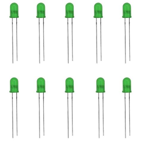 Buy 5MM Green LED (Pack of 10) Online in India | Robocraze