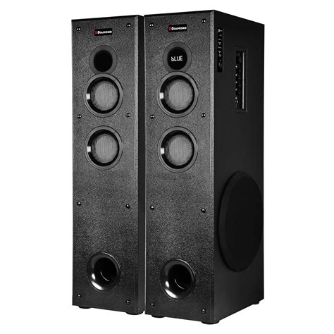 HD DIAMOND HD-1010BT 2.0 Channel Tower Speaker 2 x 10 inch Subwoofer ...