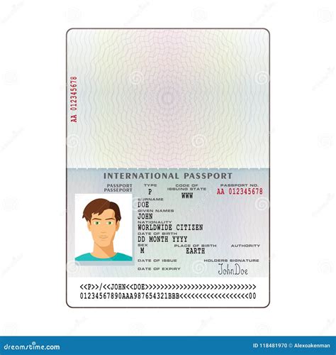 导航与样品个人数据页的国际护照模板 向量例证. 插画 包括有 签证, 数据, 剪切, 范例, 通过, 乘客 - 118481970