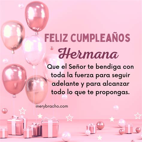 Feliz Cumpleaños. Frases Cristianas cortas de Cumple para una hermana