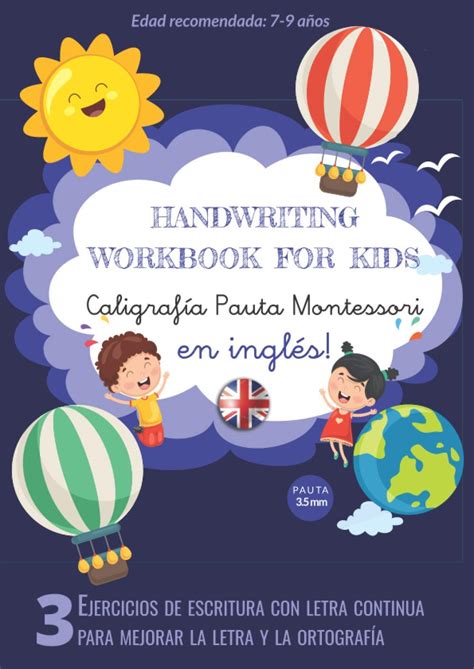 Handwriting Workbook For Kids Caligrafia Pauta Montessori En Ingles ...