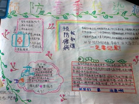 三年级春季预防疾病手抄报图片内容简单(2)_小小画家