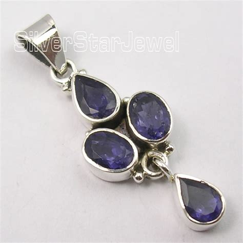 Wholesale Fine Iolite Gemstone Pendants Supplier - Silver Star Jewel