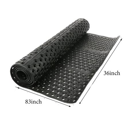 tonchean Rubber Drainage Floor Mat 83x35in Commercial Anti-Fatigue ...