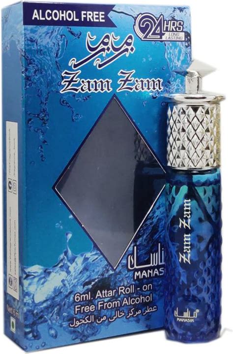 Manasik ZAM ZAM Alcohol - Free Concentrated Attar Roll On 6ml . Floral ...