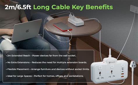 UltraProlink 6 in 1 Surge Extension Board |Device Safety with ISI ...