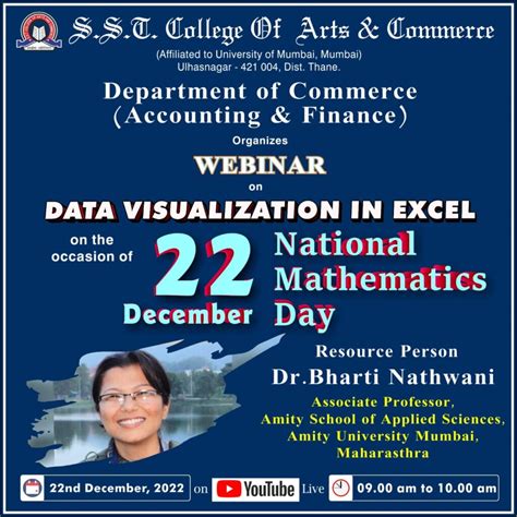 Webinar on Data Visualization in Excel – SST College