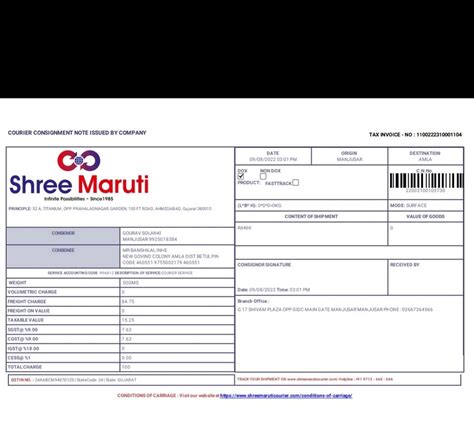 Shree Maruti Courier Service — Refuse to deliver the courier at given ...