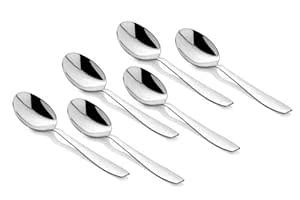 Montavo by FnS Rio Stainless Steel Silver Dinner/Dessert Spoon (6 ...