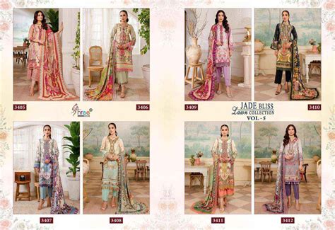 SHREE FABS JADE BLISS LAWN COLLECTION VOL 5 SUITS ONLINE SHOPPING