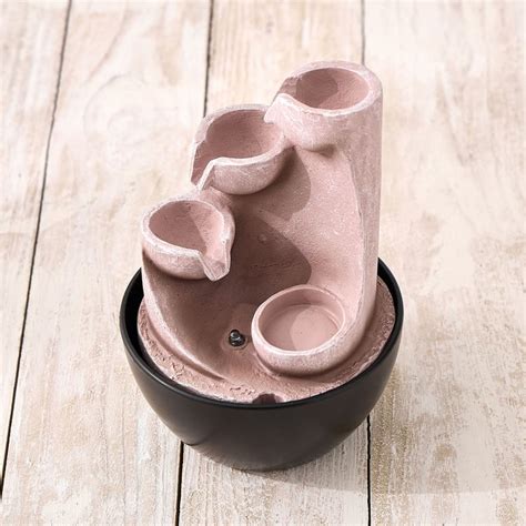 Buy Corsica Alpine Polyresin Diya Water Fountain - 13.5x19cm from Home ...