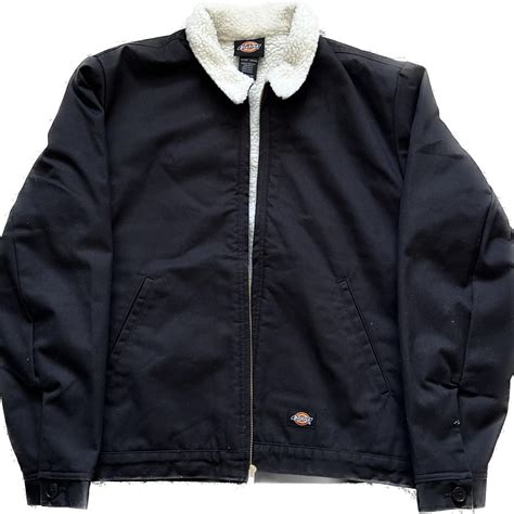 Dickies Men's Black Coat | Depop