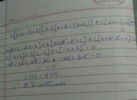 Show that the points P(a,b+c), Q(b,c+a)and R(c,a+b) are collinear ...