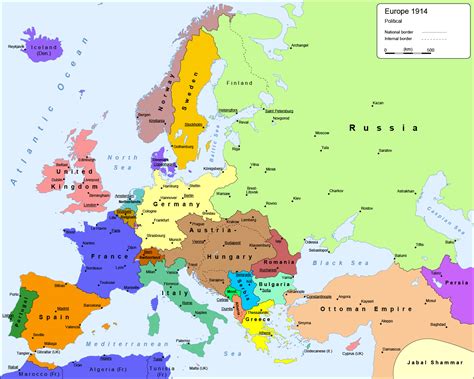 Map Of Europe Before Ww1 1914