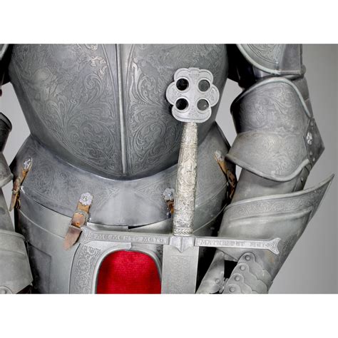 Medieval Style Full-Body Size Embossed Metal Suit of Armor or Armour ...