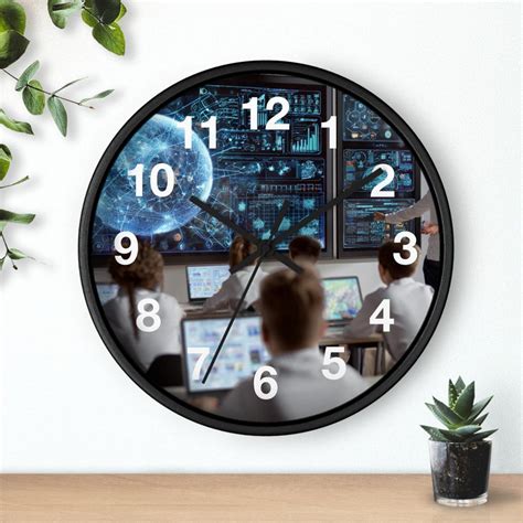 Interactive Smartboard Scene Wall Clock | Network SOC Control Room ...
