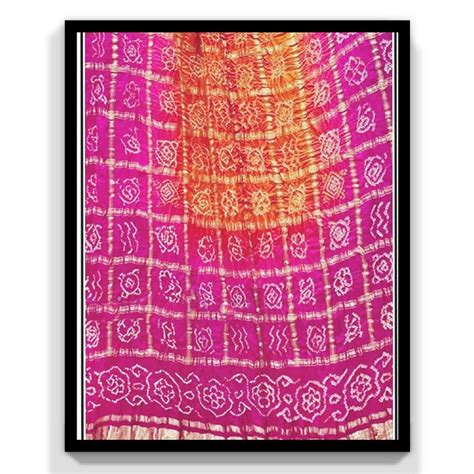 Pure Gaji Silk Bandhani Gharchola Dupatta - Leheriya.com