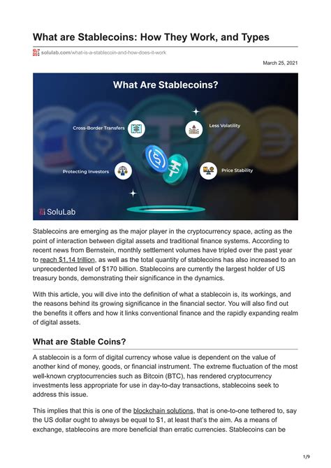 What are Stablecoins How They Work and Types.pdf