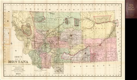 Likely the first map of Montana as a state - Rare & Antique Maps