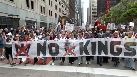 Millions march in 'No Kings' protests across country