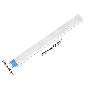 SLVC FFC Ribbon Flat Flexible Cable 25 Pin 0.5mm Pitch 200mm Long (B ...