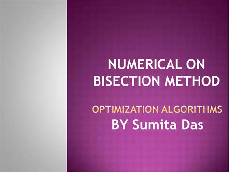 Numerical Analysis Bisection Method Example 的图像结果