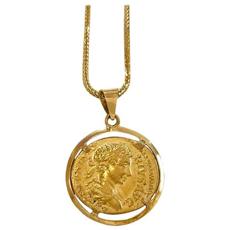 22 Karat Gold Coin Pendant 18 Karat Necklace For Sale at 1stDibs | mens ...