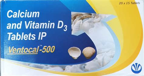 Ventocal-500 - Bone & Joint Health Supplement with Calcium Carbonate ...