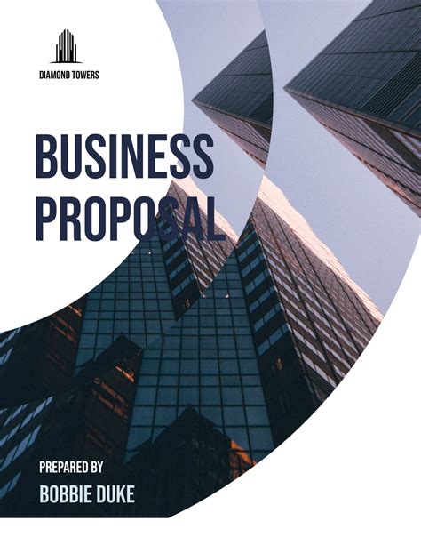 Business Proposal Cover Page 的图像结果
