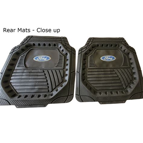PVC Soft Rubber Floor Mats 4WD - Ford Logo - OzWIDE Engine Parts