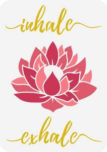 IVANA'S Lotus Stencil Template 8.3x11.7inch Yoga Theme Painting Stencil ...