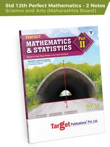 Std 12 Maths 2 Book | Science And Arts | Perfect Notes | HSC ...