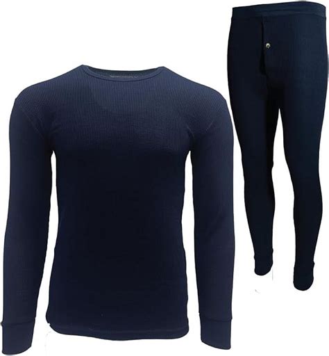 BROOKLYN VERTICAL Mens 2-Piece Waffle Thermals Set | Long Sleeve Shirt ...