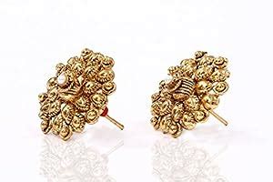 Reddock Gold Plated Designer Stud For Women : Amazon.in: Fashion