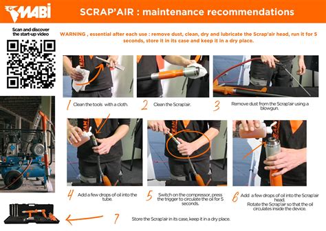 Start-up and maintenance tips for Scrap'Air pneumatic scrapers